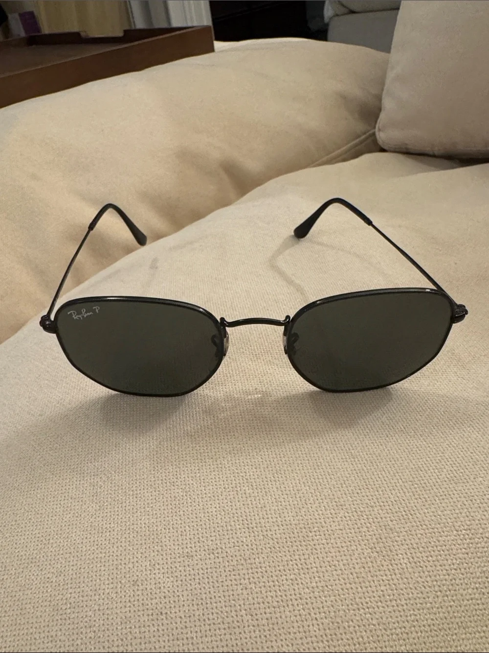 Ray-Ban Black Metal Polarized Sunglasses